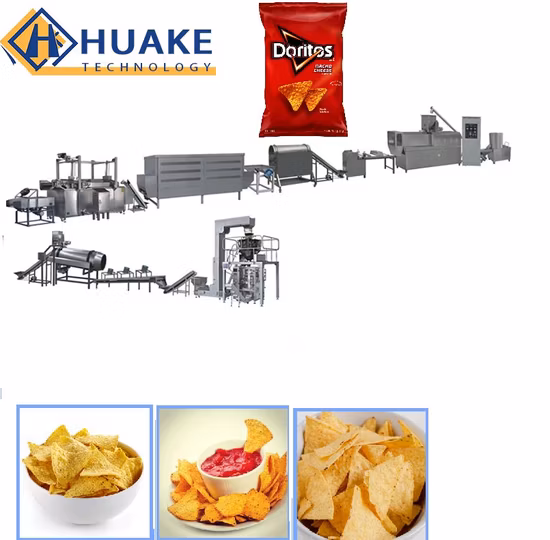 Industrial Breakfast Cereal Corn Flakes Machines Corn Flakes Extruder Process Line