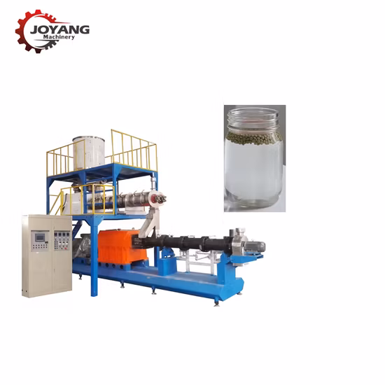 Grande capacidade flutuante afundando alimentação de peixe carpa camarão animal de estimação cão seco comida de gato equipamento extrusor linha de produção de processamento