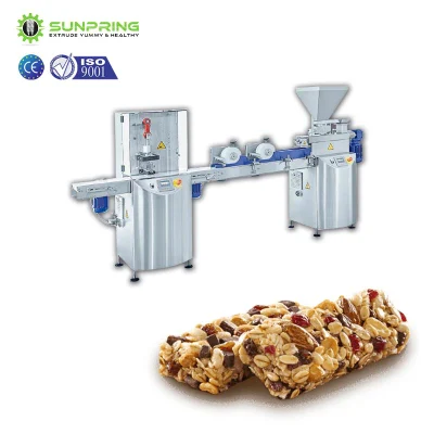 Linha de produção a granel de barra de proteína de longa vida útil + linha de produção vegana de barras de proteína + linha de produção Orac de barra de cereal