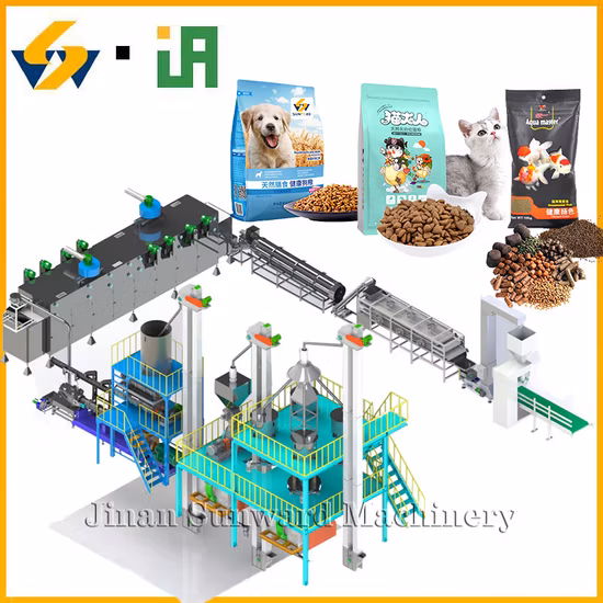 Equipamento para linha de produção de ração para cães de estimação Máquina extrusora para produção de ração para peixes