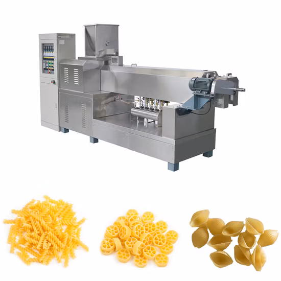 Linha de produção industrial de macarrão na Itália Máquina para fazer macarrão Macarrão Fusilli Conchiglie Penne Máquina para fazer