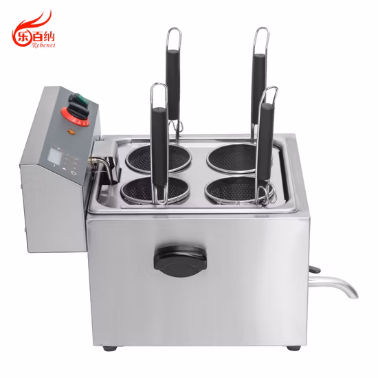 Máquina de cozinhar macarrão elétrica comercial 10L com 4 furos em aço inoxidável (DF-BP)